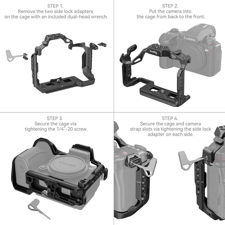 Actual product image SmallRig 4023 Black Mamba Cage for Panasonic LUMIX S5 II (Novelty) (Cage)