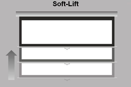 Immagine prodotto Reflecta Crystal-Line Rollo Softlift - Schermo - Montaggio a soffitto possibile, adatto per wan (4:3)
