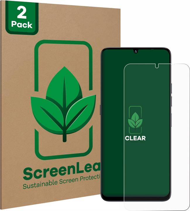 Actual product image ScreenLeaf Protective film sustainable screen protector screen protector film clear transparent (2 Piece, Umidigi G)