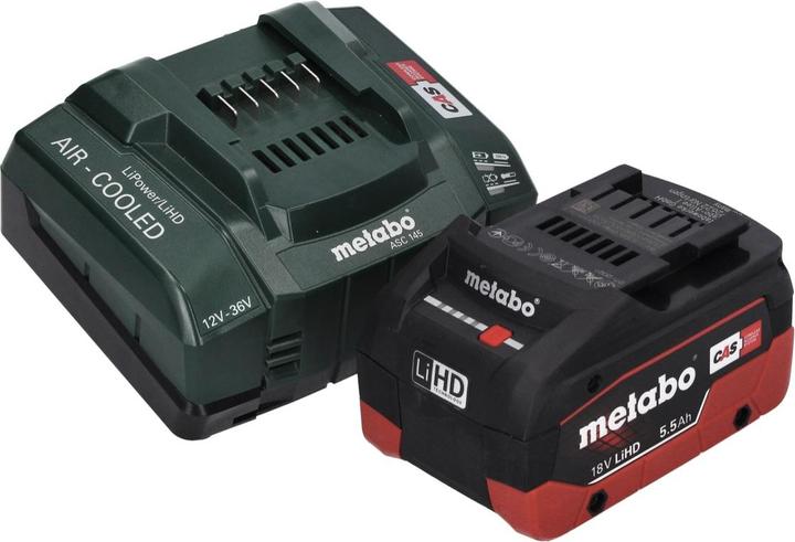 Produktbild Metabo WB 18 LT BL 11-125 Quick Akku Winkelschleifer 18 V 125 mm Brushless + 1x Akku 5,5 Ah + Ladeg (125 mm)