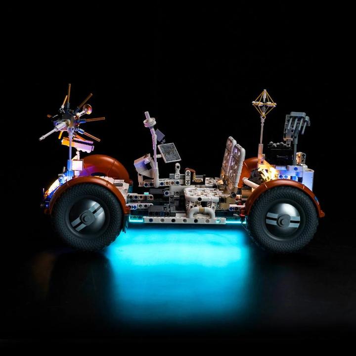 Actual product image BrickBling LED light set for LEGO - NASA: Apollo Lunar Roving Vehicle - LRV (42182) incl. remote control