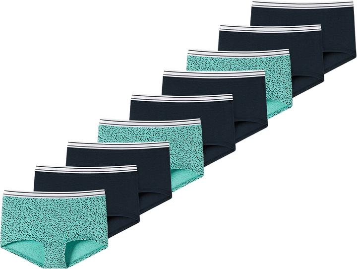 Immagine prodotto Schiesser 9 confezioni di pantaloncini in cotone organico 95/5 per ragazze adolescenti (164, confezione da 9)