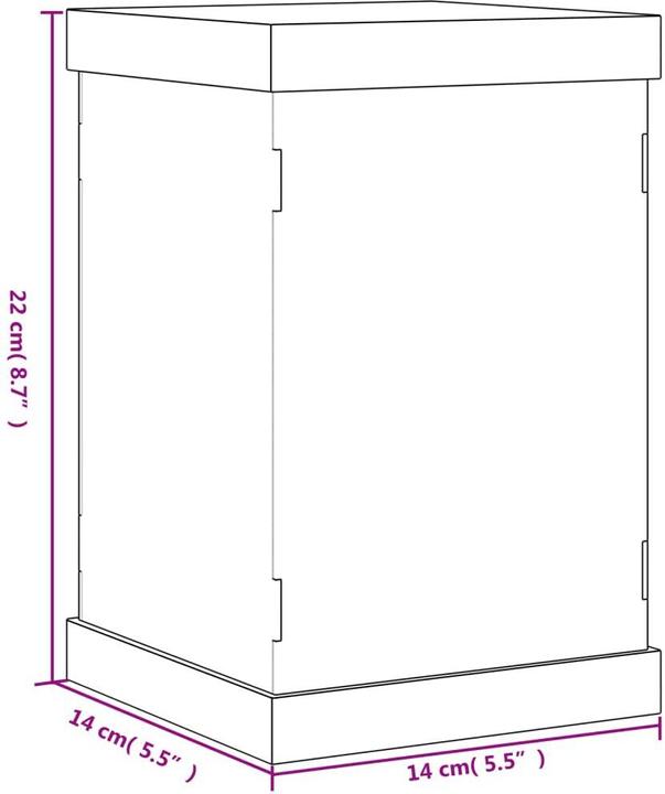 Actual product image VidaXL Joses (14 x 14 x 22 cm)