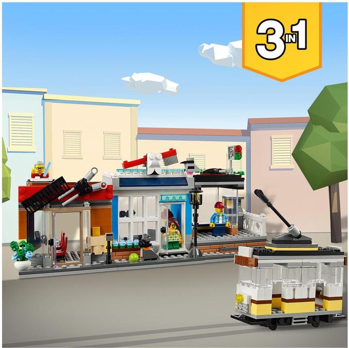 Image du produit LEGO Maison de ville avec animalerie Café (31097, LEGO Creator 3-in-1)