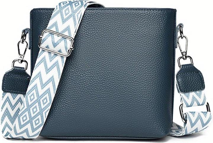 Only-Bags.Store Kunstleder Crossbody Umhängetasche, Solid Farbe Messenger Satchel Geldbörse, Casual Fashion