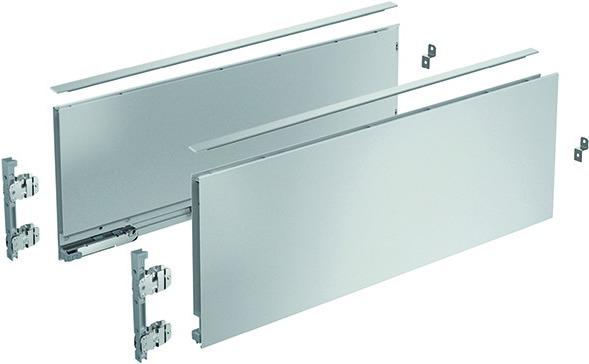Produktbild Hettich Zargenpaar AvanTech YOU Höhe 187 mm - Industrieverpackung