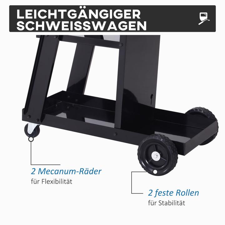 Image du produit Durhand Chariot de soudage avec chaîne de sécurité (50 kg)