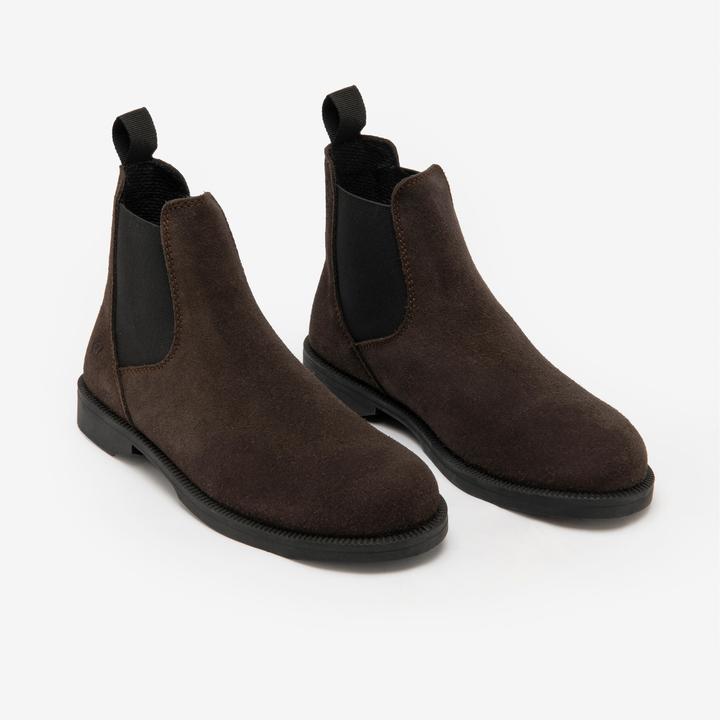 Image du produit Caperlan Boots équitation croute de cuir junior - 500 marron (33)