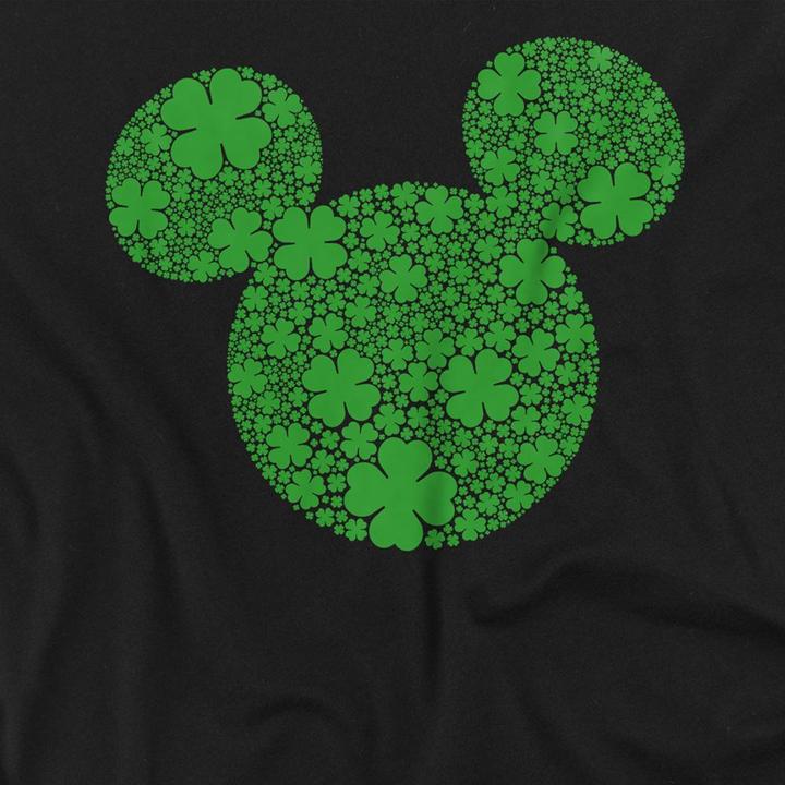 Actual product image Disney Unisex Adult Shamrock Ears Mickey Mouse St Patricks Day T-Shirt (XXL)