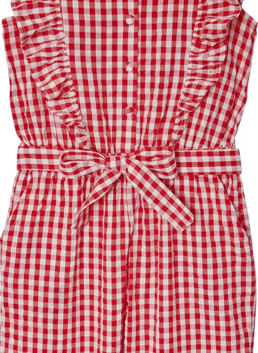 Produktbild Vertbaudet Karierter Mädchen Jumpsuit mit Volants (122)