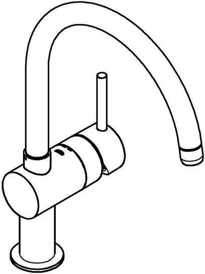 Immagine prodotto Grohe Rubinetto da cucina con miscelatore monocomando Minta supersteel opaco 32917