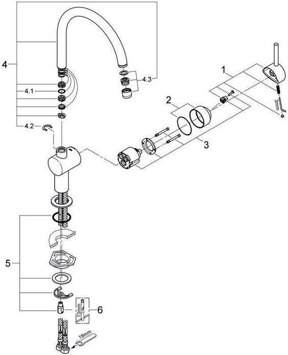 Immagine prodotto Grohe Rubinetto da cucina con miscelatore monocomando Minta supersteel opaco 32917
