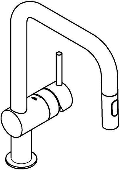 Produktbild Grohe Küchenarmatur mit Handbrause Minta supersteel matt 32322