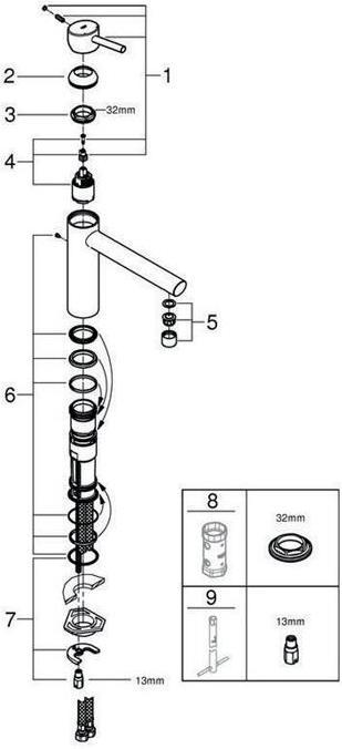 Immagine prodotto Grohe Rubinetto da cucina con miscelatore monocomando Concetto cromo lucido 31128001