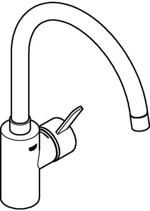 Productafbeelding Grohe Keukenkraan met ééngreepsmengkraan Eurosmart Cosmopolitan glanzend chroom 3284320