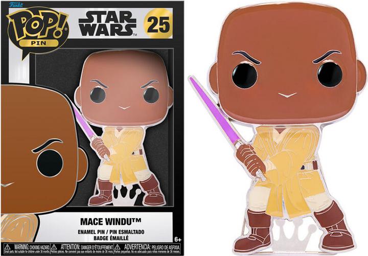 Produktbild Funko STAR WARS - Pop Large Enamel Pin N° 25 - Mace Windu