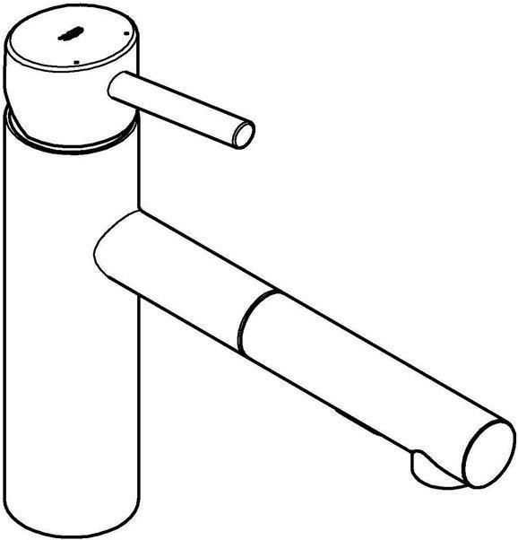 Produktbild Grohe Küchenarmatur mit Handbrause Essence chrom glänzend 30273001