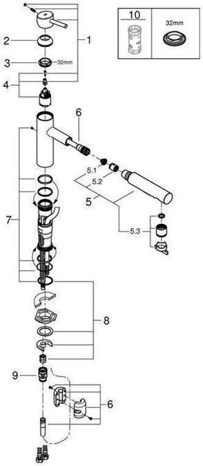 Produktbild Grohe Küchenarmatur mit Handbrause Essence chrom glänzend 30273001