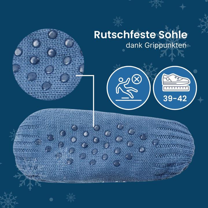 Actual product image Hermex Slippers size 39-42 winter socks cosy socks fuzzy socks slippers (Single pack, 39 - 42)