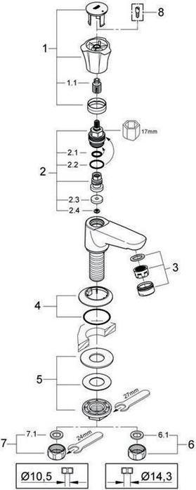 Produktbild Grohe Standventil Costa 20404001 chrom ohne Ablaufgarnitur