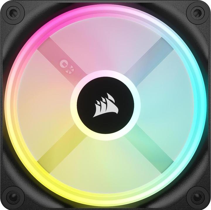 Corsair Ventilateur iCUE LINK QX120 RGB 120 mm PWM (noir, kit d'extension) (120 mm, 1 x)