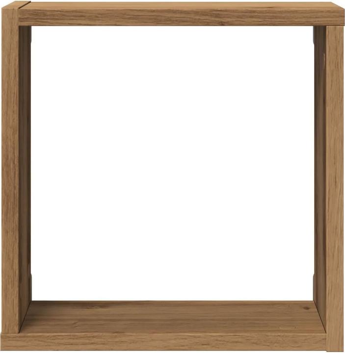 Produktbild VidaXL Wandregal Hängeregal Regalwürfel Cube Lounge CD Regal 4Stk. Artisan-Eiche (30 x 15 x 30 cm)