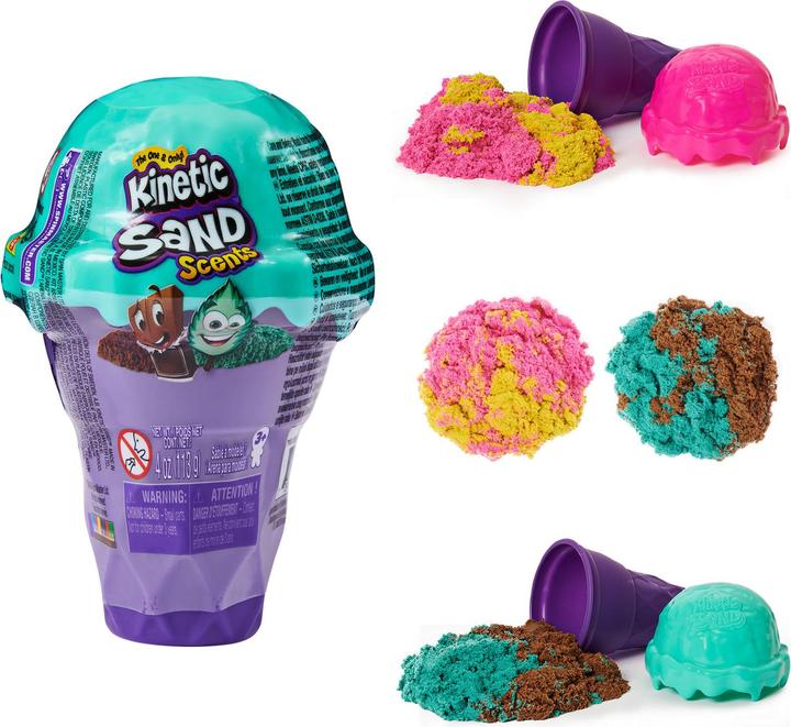 Immagine prodotto Spin Master 6058757 KINETIC SAND Coni Gelato Ass.to sabbia cinetica, sabbia colorata