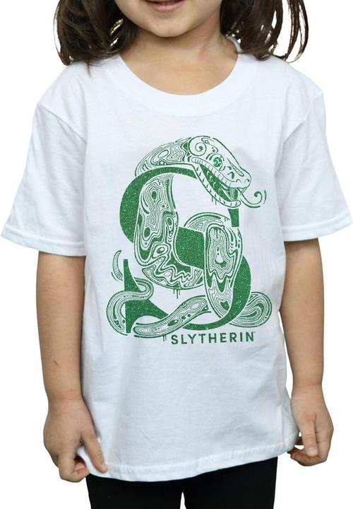 Image du produit - T-shirt SLYTHERIN GLITTER - Fille (140, 146)