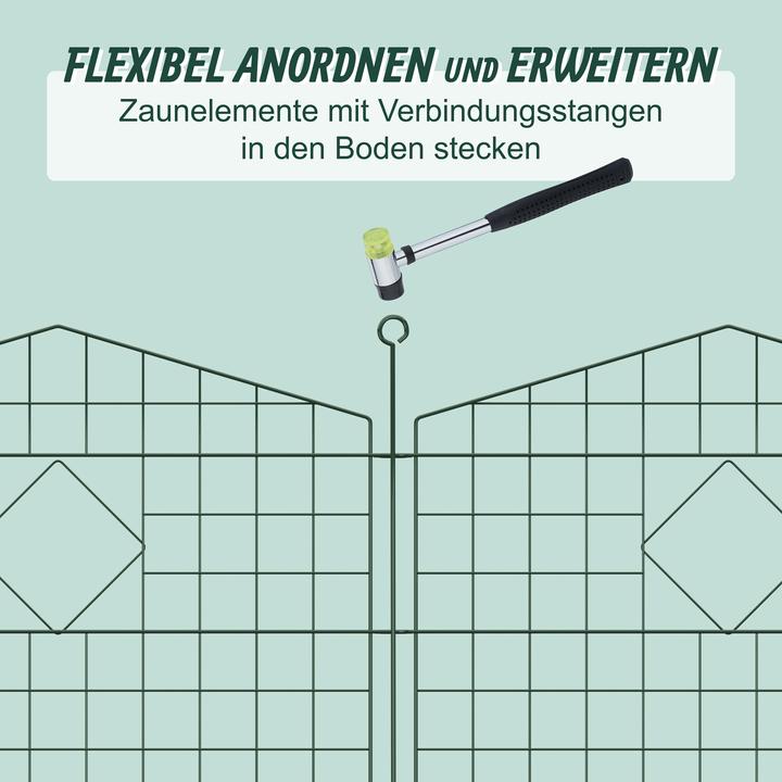 Produktbild Relaxdays 5x Teichzaun