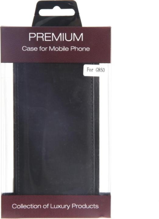 Produktbild OEM Slim Leather Flip Case Galaxy Alpha G850 - Black (Samsung Galaxy Alpha)