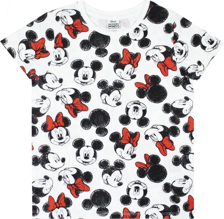 Immagine prodotto Disney Maglietta da ragazza Mickey & Minnie Mouse con stampa integrale (146, 152)