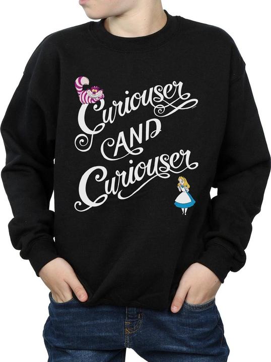Actual product image Disney Boys Alice In Wonderland Curiouser Sweatshirt (116)