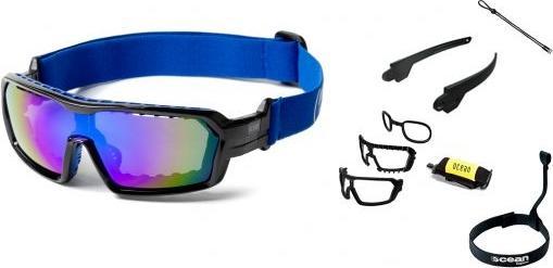 Image du produit Ocean Caméléon avec sangles (Noir brillant, Bleu Revo)
