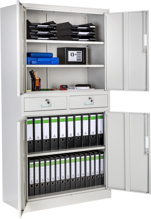 Produktbild tectake Aktenschrank (90 x 40 x 180 cm)
