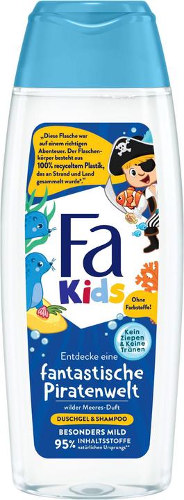 Image du produit Fa Gel douche & shampooing Kids monde fantastique des pirates parfum mer sauvage 250 ml