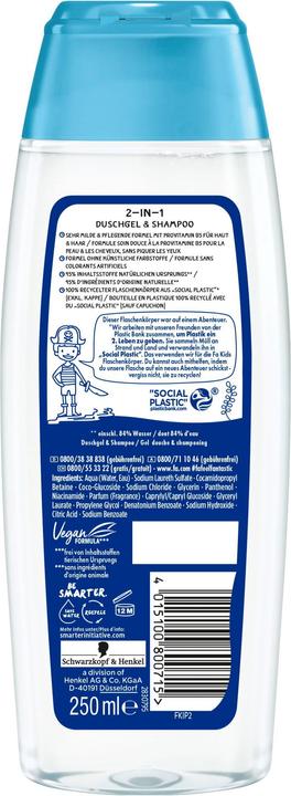 Image du produit Fa Gel douche & shampooing Kids monde fantastique des pirates parfum mer sauvage 250 ml