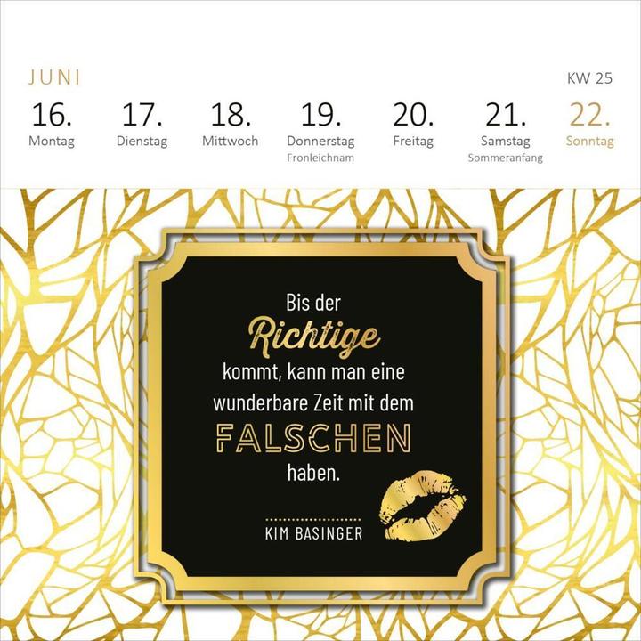 Image du produit Mini-calendrier hebdomadaire Pour les femmes impertinentes 2025 (Allemand)