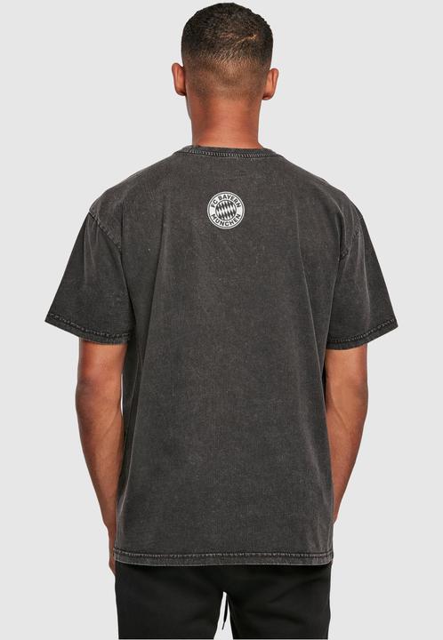 Produktbild FC Bayern München Logo Outlines Acid Washed Heavy Oversize Tee - 115237 (XL)
