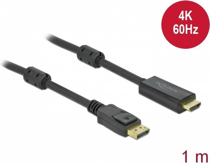 Actual product image Delock DisplayPort — HDMI (Typ A) (1 m, DisplayPort, HDMI)