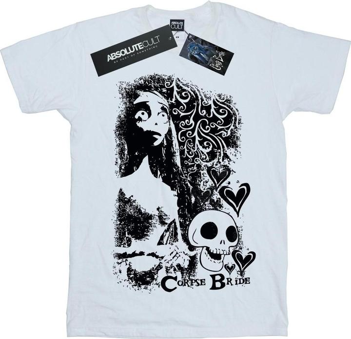 Immagine prodotto Corpse Bride Skull Logo Maglietta Ragazze (104)