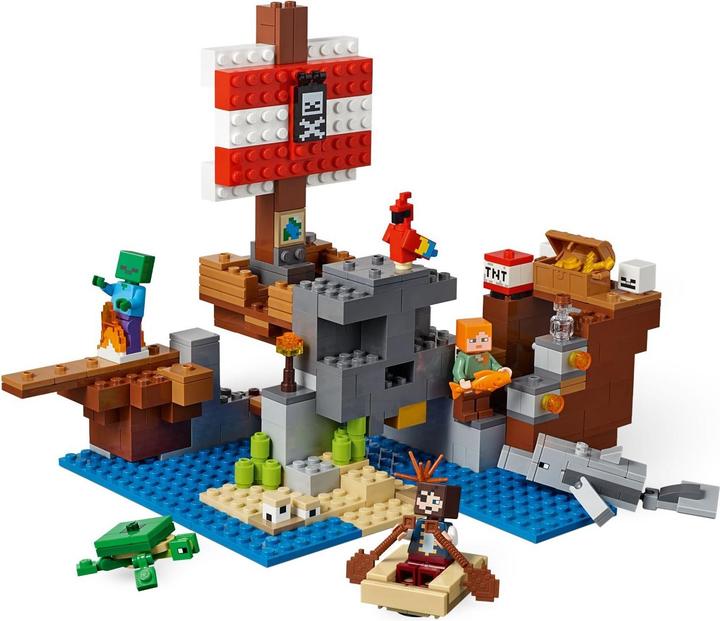 Image du produit LEGO L'aventure du bateau pirate (21152, LEGO Minecraft)