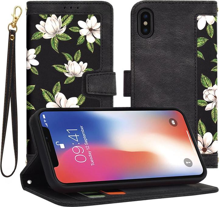 Immagine prodotto Techsuit - FlipCraft - iPhone X / iPhone XS - Flowers of the Dawn (Apple iPhone XS, Apple iPhone X)