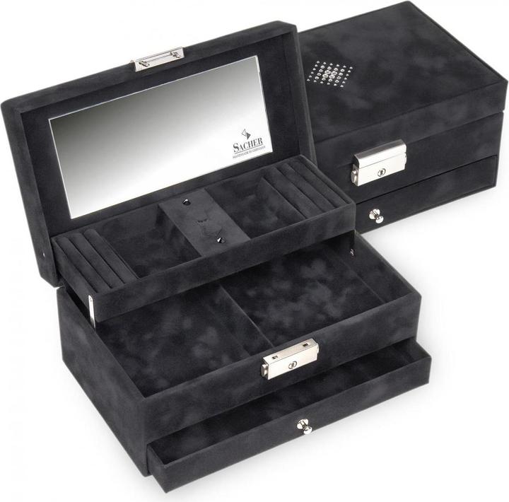 Sacher 35.503.040404 - Portagioie Hanna crystalo nero