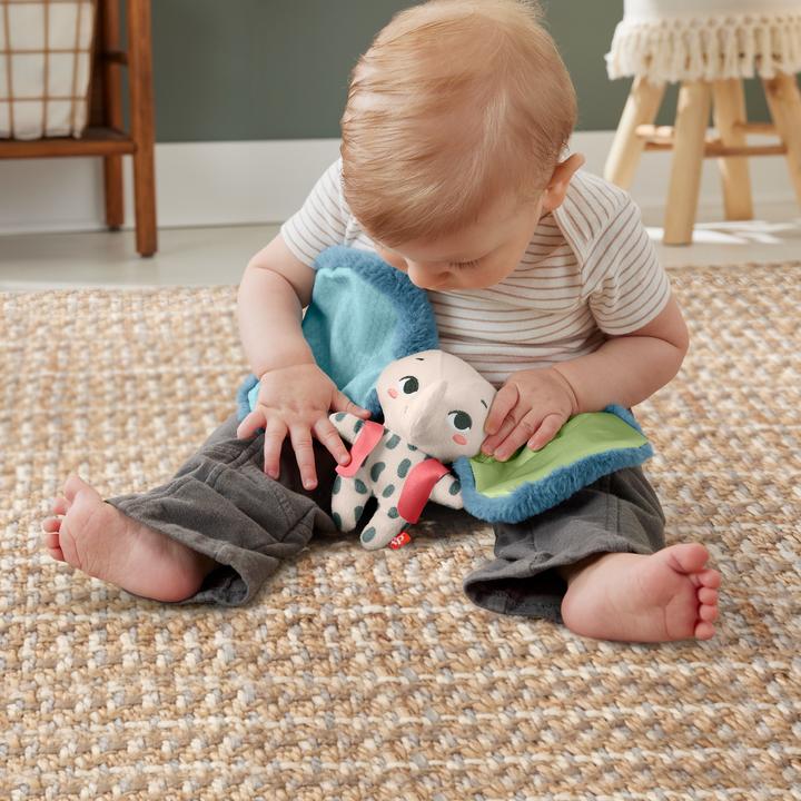 Immagine prodotto Fisher-Price Planet Friends Elefante dalle orecchie giganti, giocattolo sensoriale per neonati, elefante di (18.40 cm)