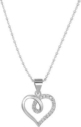 Produktbild Beneto Silver necklace with heart AGS495 / 47 (L)