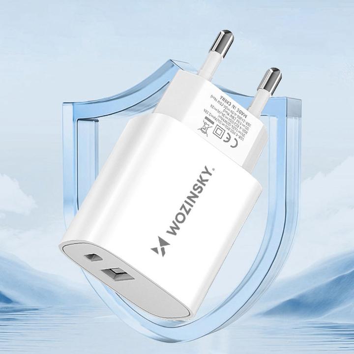 Image du produit Wozinsky Chargeur mural WGWCW USB-A USB-C 20W - blanc (20 W)