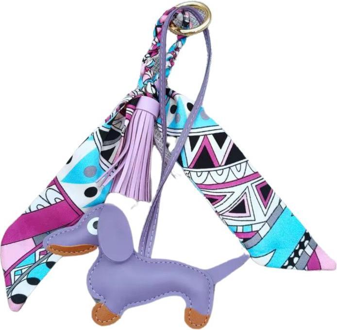 Prima Ballerina Bag Charm Hund Violett