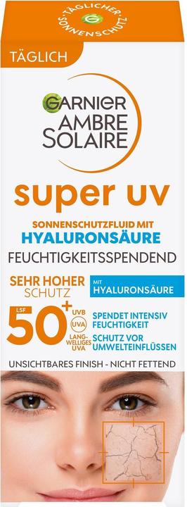 Produktbild Garnier Ambre Solaire Super UV (Sonnencreme Gesicht, SPF 50+, 40 ml, 150 g)