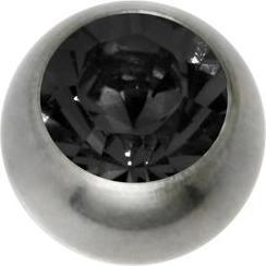 Produktbild Bijouteria 1.2mm Titan Piercingteil (Kristall, Titan)
