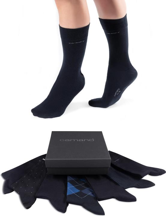 Camano Men ca-soft different patterned Socken in Box 7p (7er Pack, 39, 42)